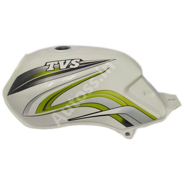 TVS Star Sports New Model Petrol Tank WHITE and GREEN