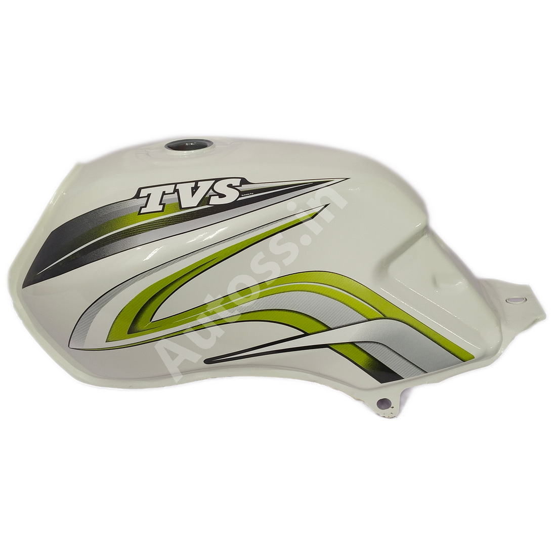 TVS Star Sports Fuel Tank New Model WHITE and GREEN