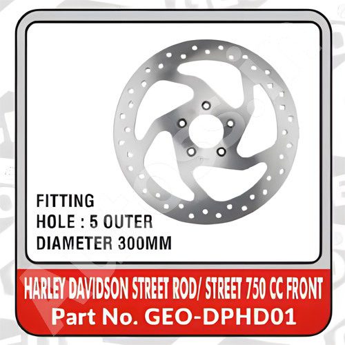 BIKE BRAKE DISC HARLEY DAVIDSON STREET ROD AND STRRET 750 CC FRONT