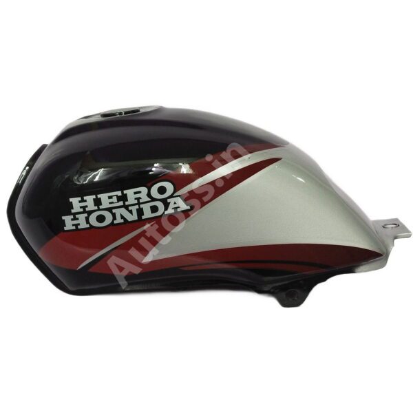 FUEL TANK HERO PASSION PLUS BLACK and RED