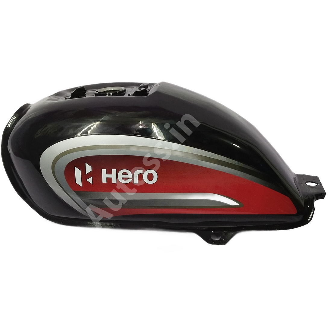 HERO_SPLENDO BS6 Petrol Tank BLACK and RED