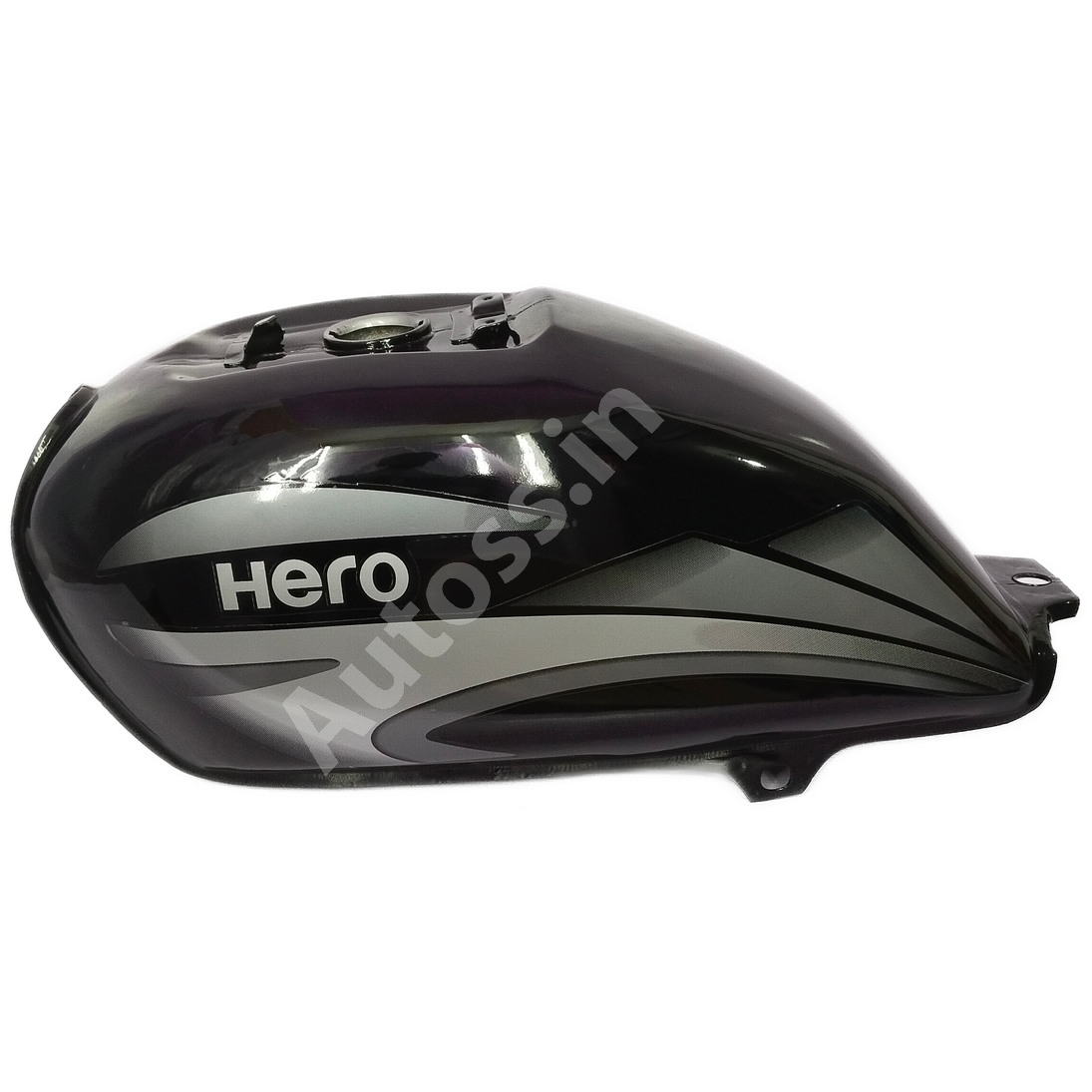 HERO SPLENDOR ALLOY WHEEL (HH)  Petrol Tank BLACK and GREY