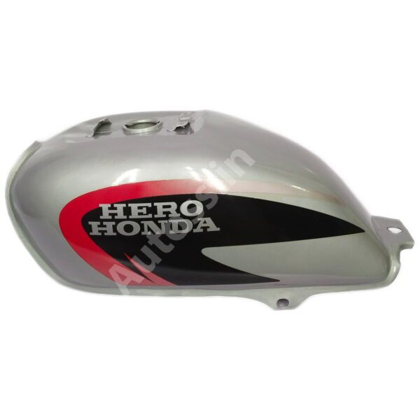 PETROL TANK HERO Splendor Plus SILVER and RED