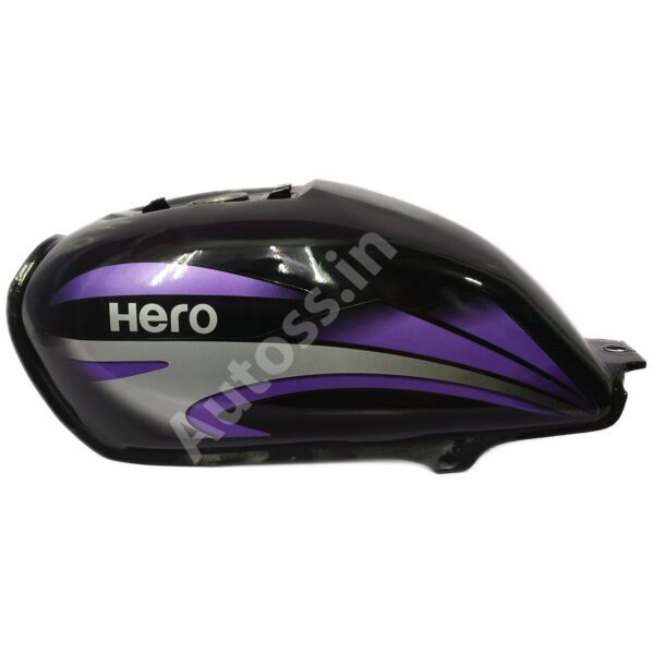 PETROL TANK HERO Splendor Plus Alloy Wheel BLACK and PURPLE