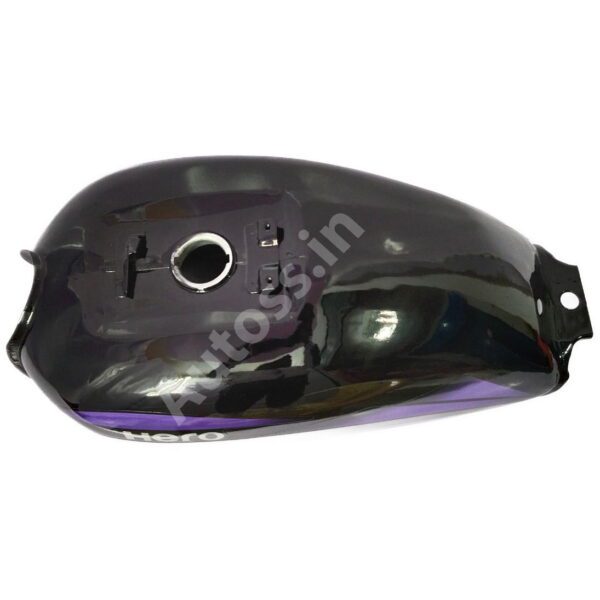 Ensons Petrol Tank HERO_Splendor Plus Alloy Wheel BLACK and PURPLE