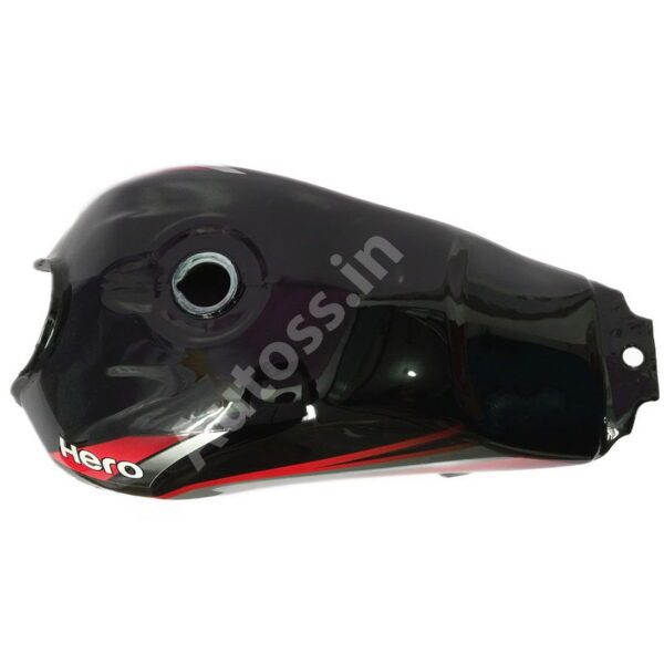 Bike Petrol Tanks HERO_HFDX BLACK and RED