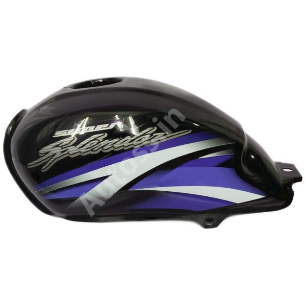 PETROL TANK HERO Super Splendor BS4 BLACK and BLUE