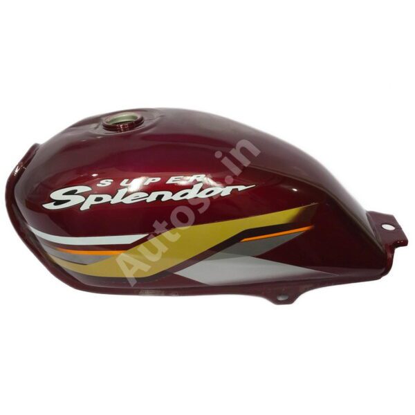 HERO Super Splendor Alloy Wheel Petrol Tank WINE RED