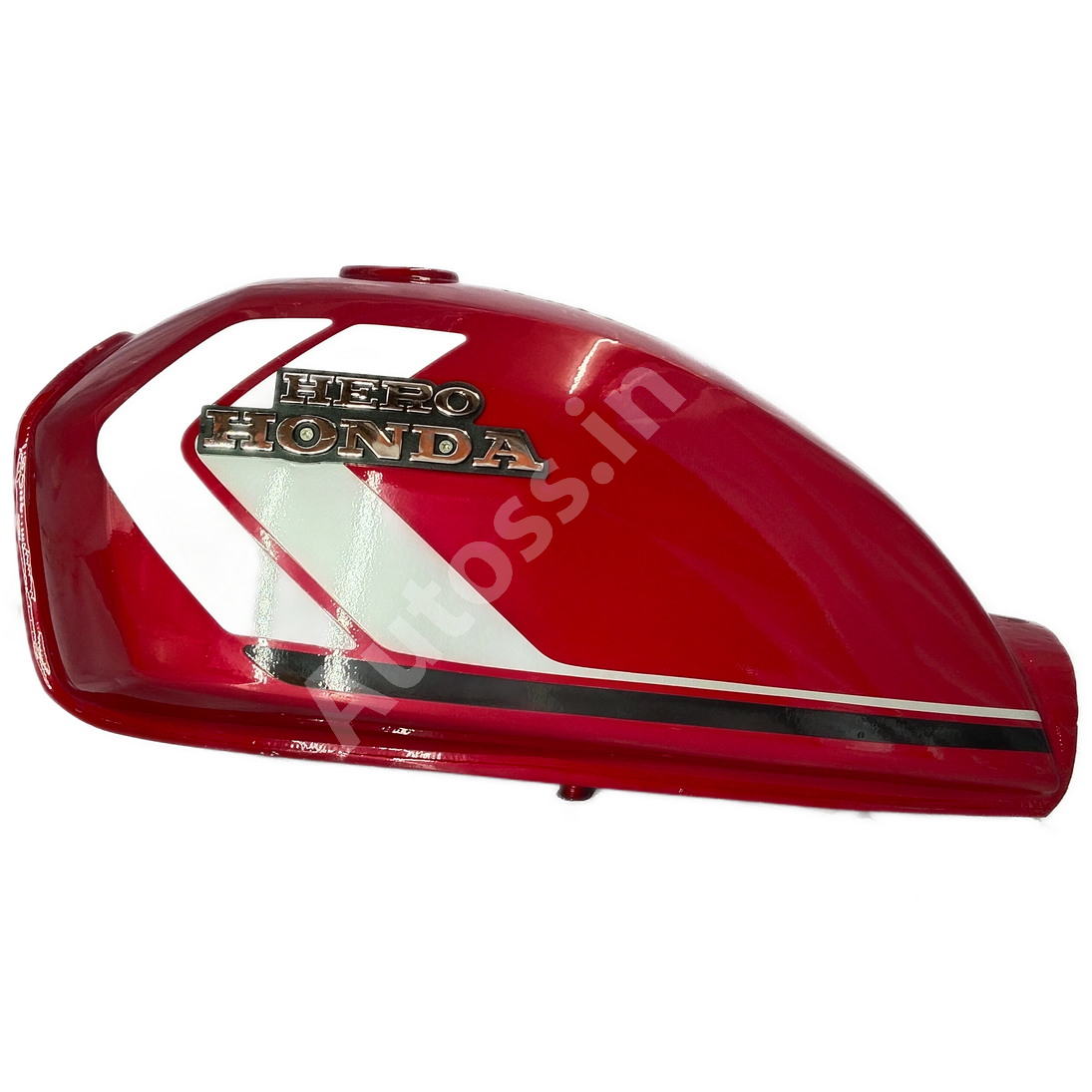 HERO CD 100 Petrol Tank RED WITH WHITE COLOR