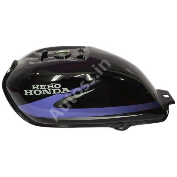 FUEL TANK HERO Splendor Y2K BLACK and PURPLE