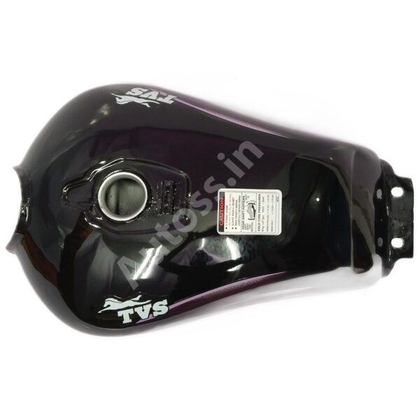 Ensons Petrol Tank TVS_Star City 110 Horse BLACK and PURPLE