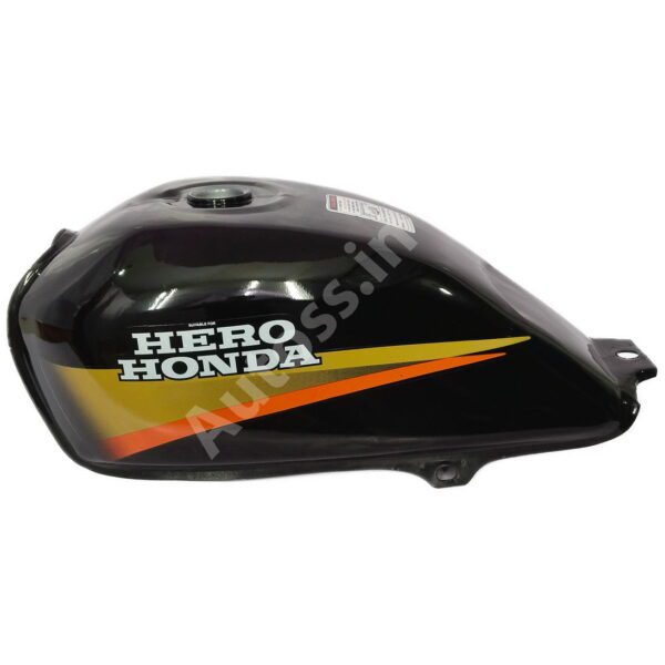 HERO CD Dawn New Model Petrol Tank BLACK and GOLDEN