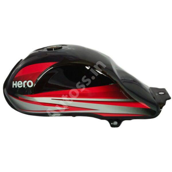 HERO CD Deluxe Old Model Petrol Tank BLACK and RED Color Without Guage