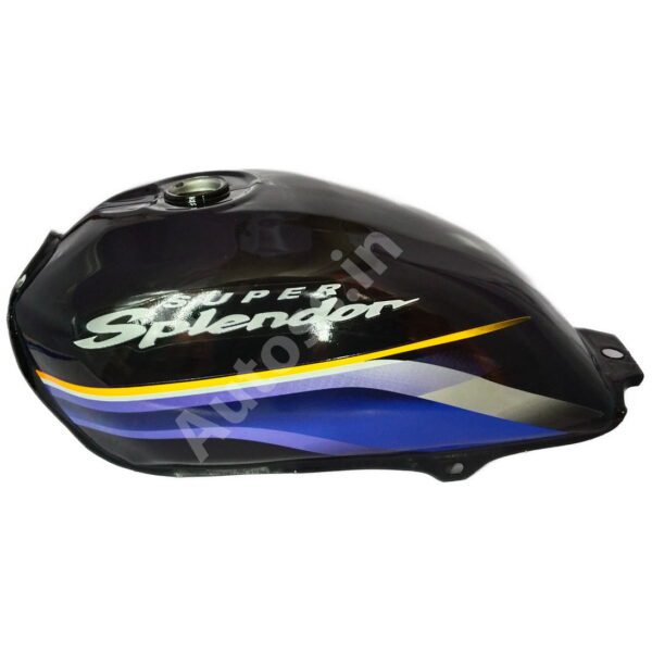 HERO Super Splendor New Model Petrol Tank BLACK and BLUE