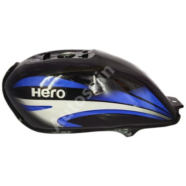 PETROL TANK HERO Splendor Plus Alloy Wheel BLACK and BLUE