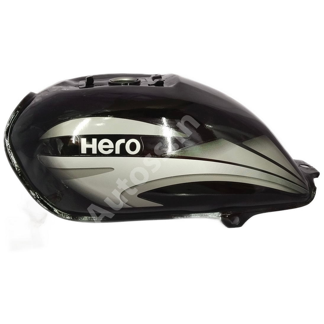 HERO Splendor Plus Alloy Wheel Petrol Tank BLACK and GREY