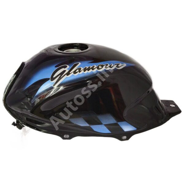 HERO Glamour Type 2 Petrol Tank BLACK and BLUE