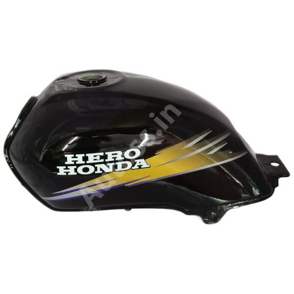 PETROL TANK HERO Passion Old Model BLACK and GOLDEN