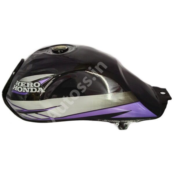 HERO CD Deluxe New Model Petrol Tank BLACK BLUE