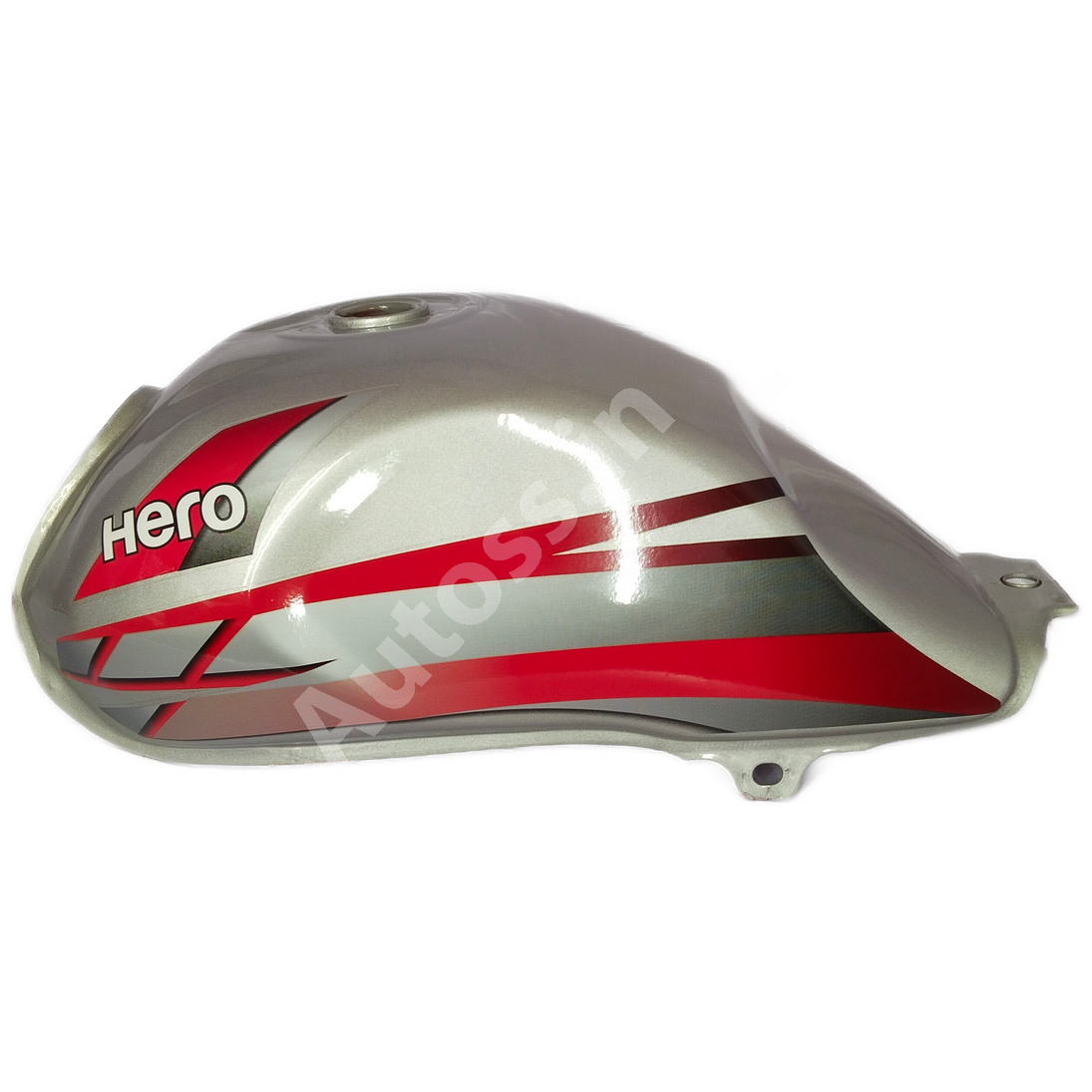 HERO HFDX 2016 Petrol Tank SILVER and RED