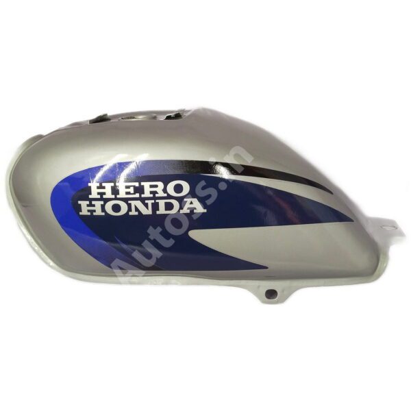 PETROL TANK HERO Splendor Plus SILVER and BLUE