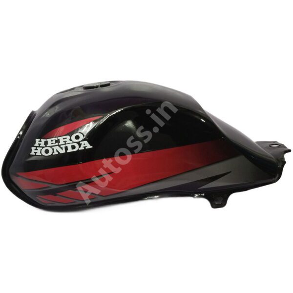 HERO CD Deluxe New Model Petrol Tank Black and RED