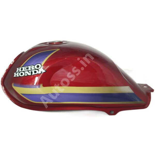 PETROL TANK HERO CD Deluxe Old Model WIND RED