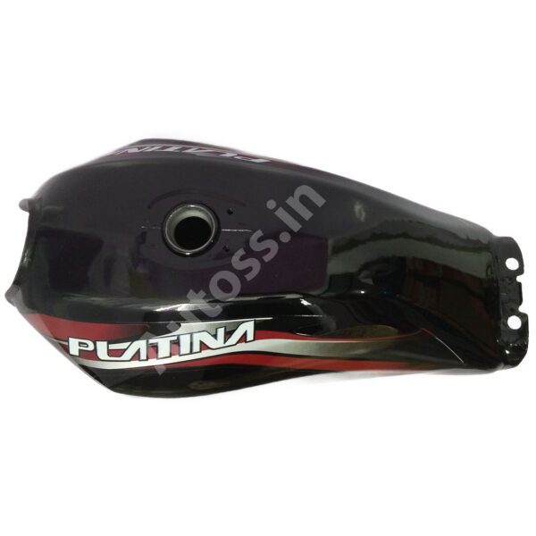 Bike Petrol Tank BAJAJ_Platina 125 BLACK and RED