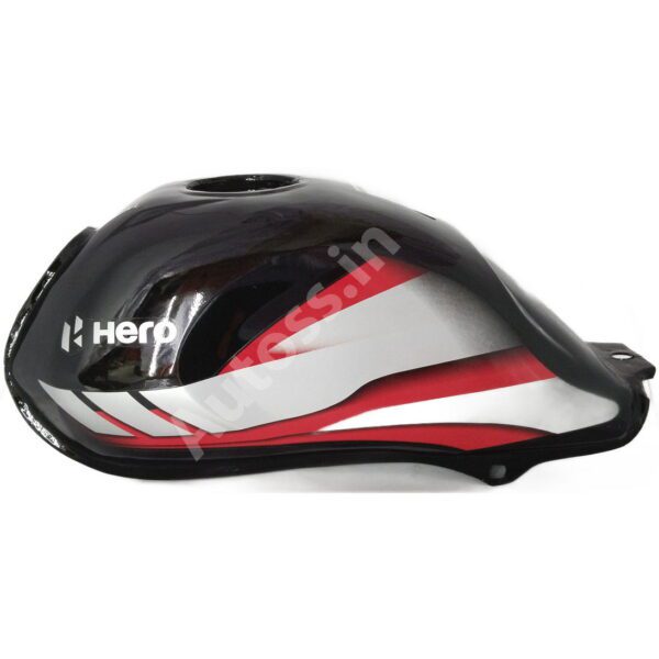 FUEL TANK HERO HFDX BS6 BLACK and RED