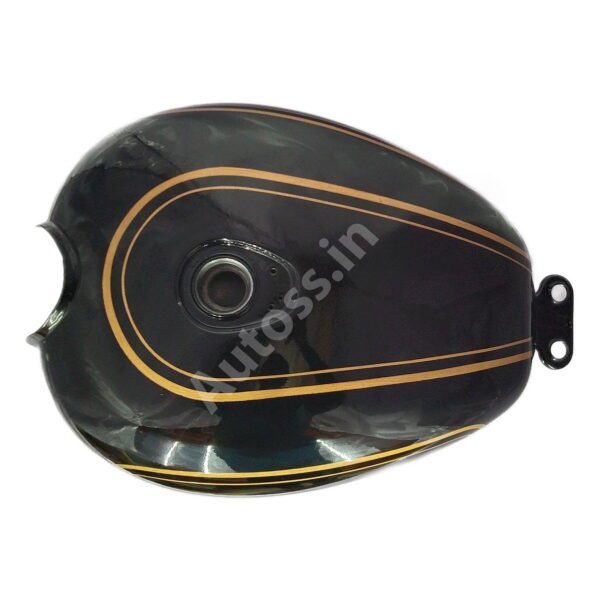 Ensons Petrol Tank ROYAL ENFIELD_BULLET BS3 Old Model BLACK and SILVER