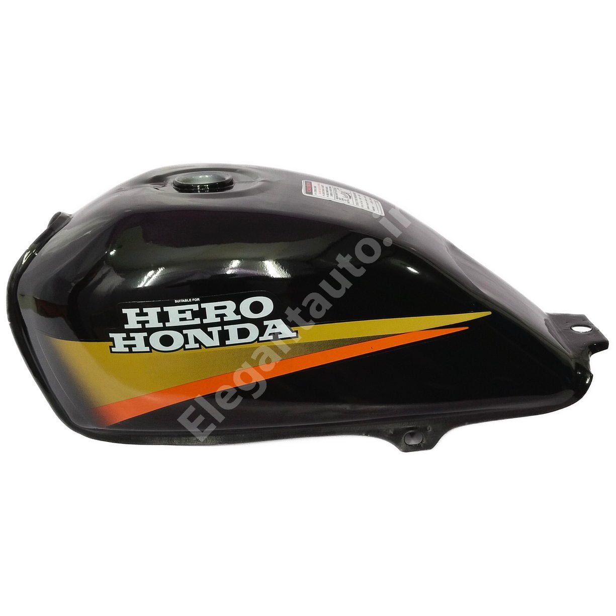 HERO CD Dawn Petrol Tank BLACK and GOLDEN