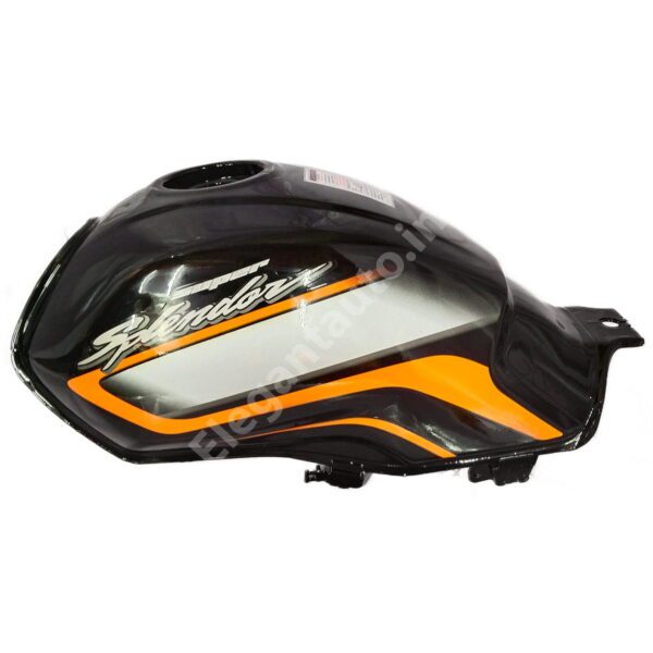 PETROL TANK HERO Super Splendor BS6 BLACK and ORANGE