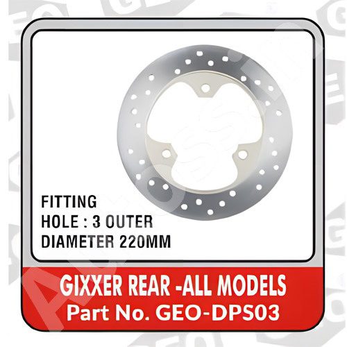 BIKE BRAKE DISC TVS GIXXER REAR ALL MODELS