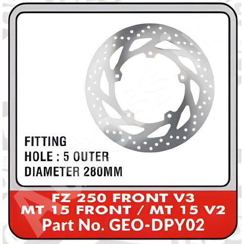 BIKE BRAKE DISC YAMAHA FZ 250 FRONT V3, MT15 FRONT MT15 V2