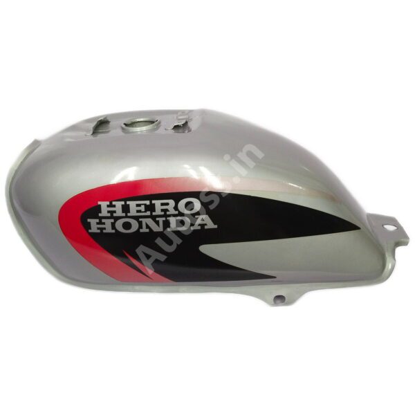 FUEL TANK HERO Splendor Plus SILVER and RED