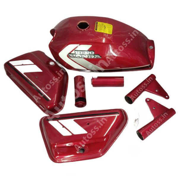 PETROL TANK KIT HERO HONDA CD 100 RED