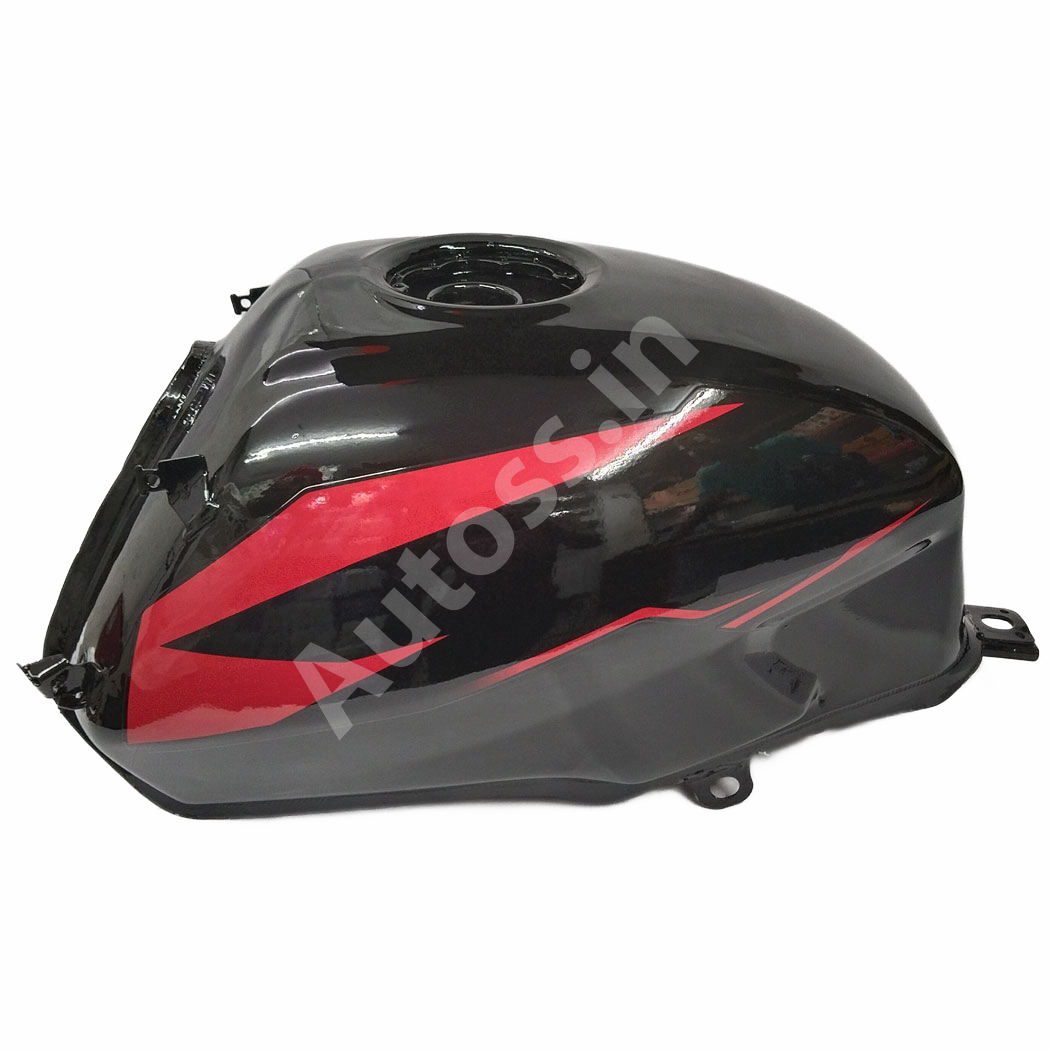 BAJAJ PULSER FUEL TANK BS4 BLACK RED