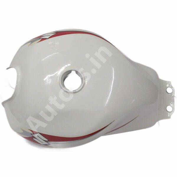 BIKE PETROL TANK SUZUKI HAYATE WHITE 1