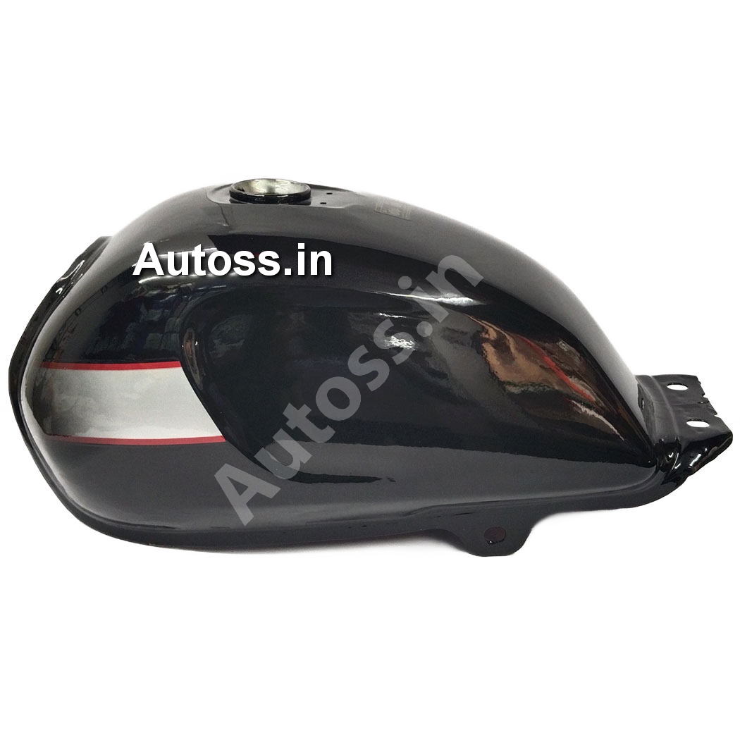 TVS RADION BS4 Petrol Tank BLACK.SILVER