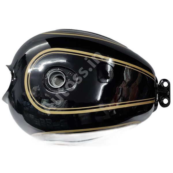 BIKE PETROL TANK ROYAL ENFIELD BULLET CLASSIC BS4 BLACK LINE 1