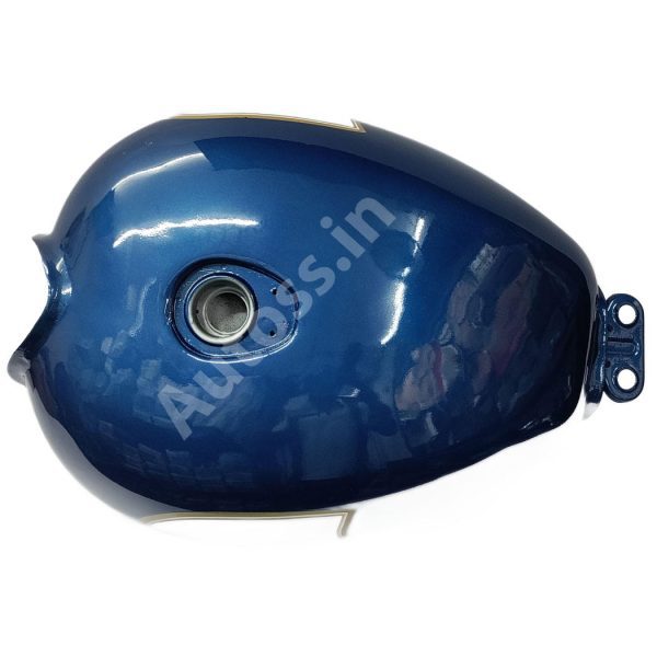 BIKE PETROL TANK ROYAL ENFIELD BULLET CLASSIC BS4 BLUE 1