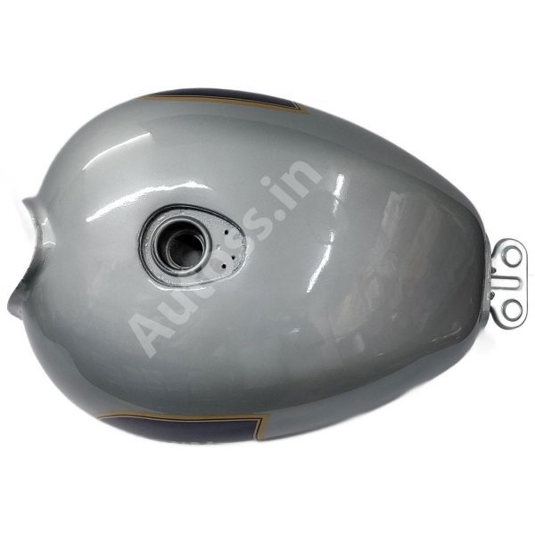 BIKE PETROL TANK ROYAL ENFIELD BULLET CLASSIC BS4 SILVER 1