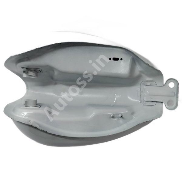 BIKE PETROL TANK ROYAL ENFIELD BULLET CLASSIC BS4 WHITE